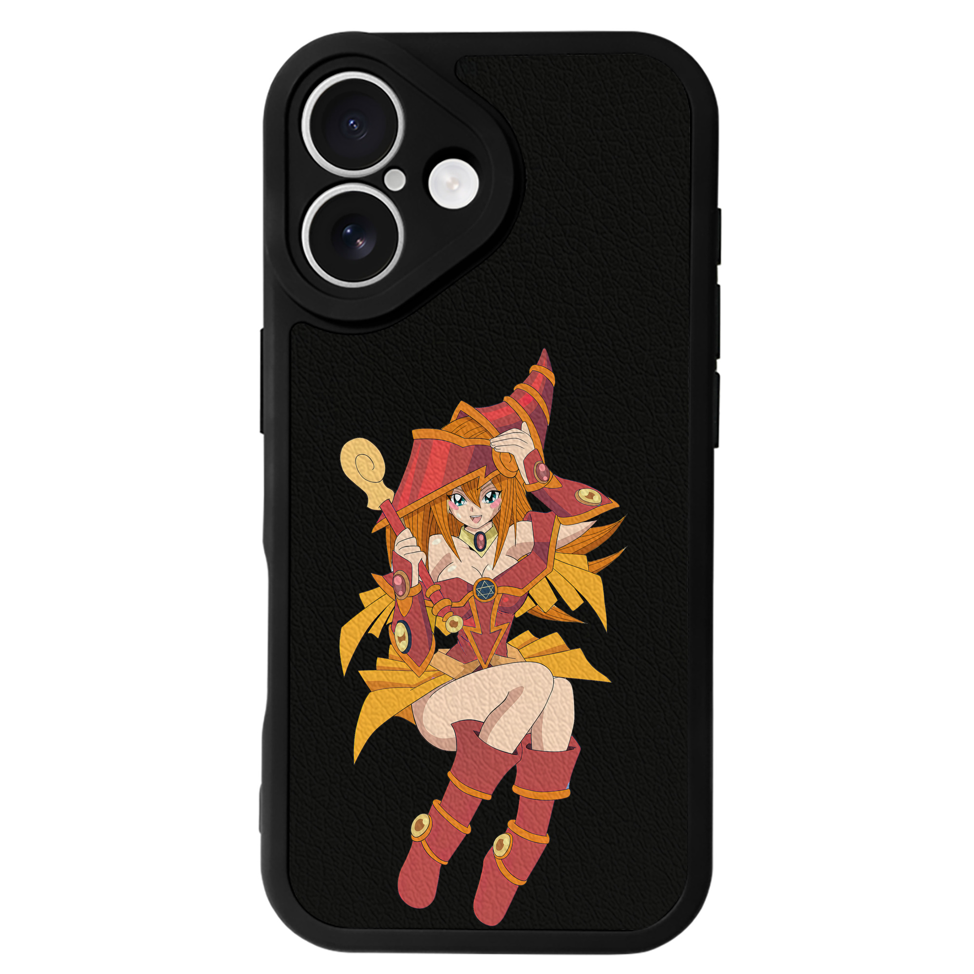 （画像用） 遊☆戯☆王 Yu-Gi-Oh! 【iPhone 16シリーズ対応】シリコンスマホケース（レザー調） 材質：シリコン